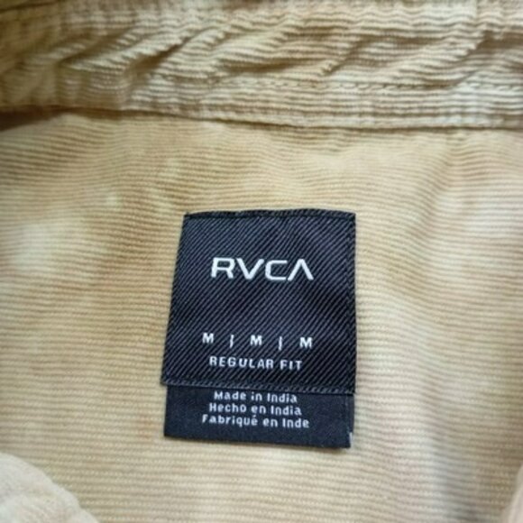 RVCA Mens Regular Fit Tie-Dye Short Sleeve Shirt Size M Cotton - Picture 2 of 10